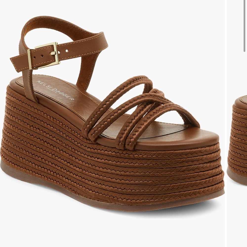 Kelsi Dagger Brown Platform Sandals